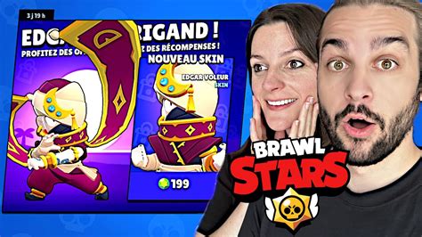 ON A RECU LE SKIN EDGAR VOLEUR SUR BRAWL STARS YouTube