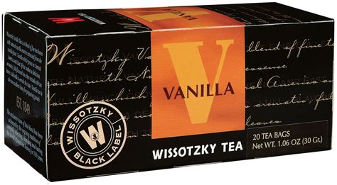 Buy Online Wissotzky Black Tea Vanilla Flavored 20pk The Natural Food Store