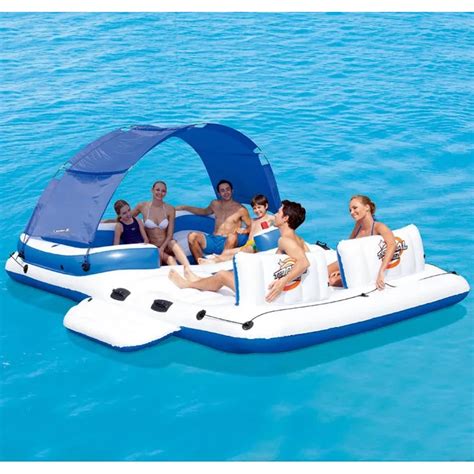 Swimming pool inflatable boat floating adult swimming floating row ...