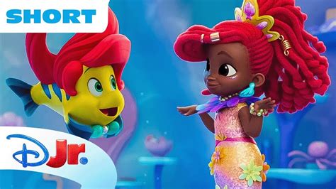 Disney Jrs Ariel Mermaid Tales Short 7 🧜🏾‍♀️ Dress Up Mess Up