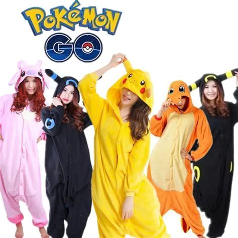 Ensembles De Pyjama Pokemon Pyjamas Adulte Kigu Unisexe Cosplay Costume