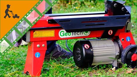 Démo de la Fendeuse GeoTech SPHE 4 horizontale avec moteur électrique