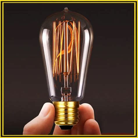 Retro Lamp St58 Vintage Edison Bulb E27 Incandescent Bulb 110v 220v