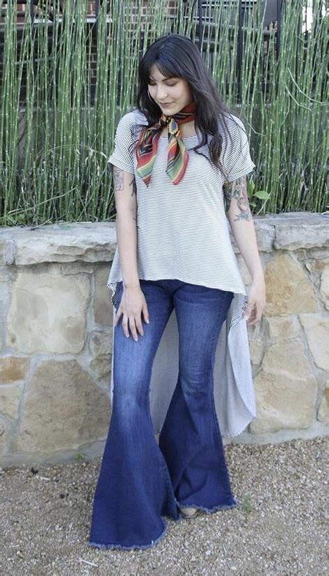 “janis Joplin” Bells Girl Fits Fashion Wide Leg Jeans