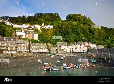 Clovelly Village And Harbour Devon England Stock Photo Alamy