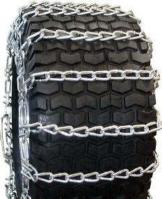 27x950x15 Twist Link Lawn Tractor Tire Chains (2-link) 1 Pair - Ken ...