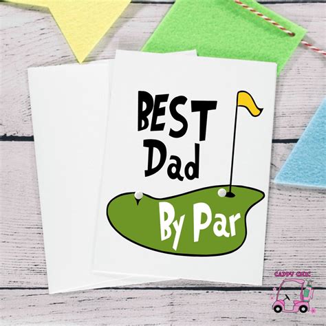 Golfing Dad Birthday Card, Golf Dad Father's Day Card, Card for Golfer ...