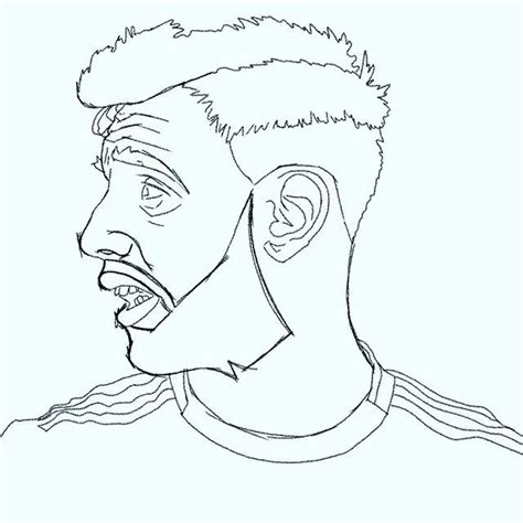 Line Drawing Of Bruno Fernandes