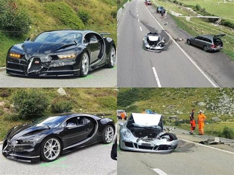 Mercedes Porsche And Bugatti Crash Crash Of 4 Million Mercedes