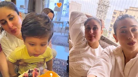 Kareena Kapoor Blows Out Candles With Son Jeh On Her Birthday Check