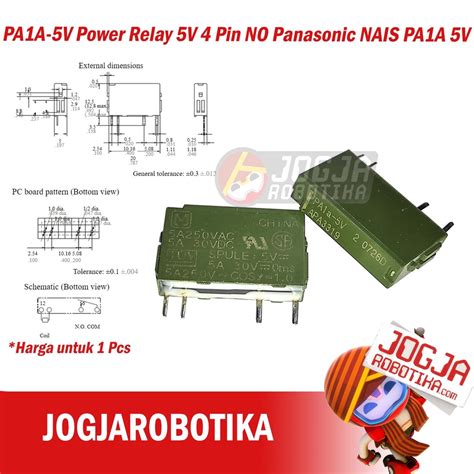 Jual Pa1a 5v Power Relay 5v 4 Pin No Panasonic Nais Pa1a 5v Shopee