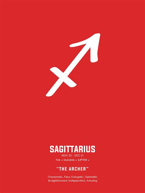 Sagittarius Print Zodiac Signs Print Zodiac Posters Sagittarius