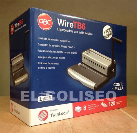 Engargoladora Gbc Wire Arillo Metalico Y Plastico Espiral Mercado Libre