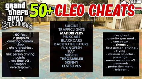 Gta Sa Cleo Scripts Android Download 2022 50 New Cleo Cheats Gta Sa Android Youtube