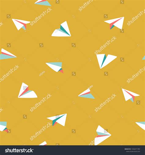 Origami Paper Planes Flying Bright Colorful Stock Vector (Royalty Free ...