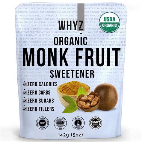 Amazon Organic Monk Fruit Extract Oz Pure Monk Fruit Sweetener