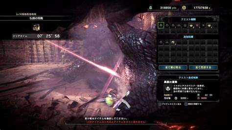 【mhwi】 伝説の黒龍 ミラボレアス 7分25秒58 双剣 ソロ Fatalis Dual Blades Solo 72558