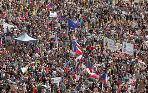 Prague Protests Huge Crowds Gather Calling For Czech Pm Andrej Babis