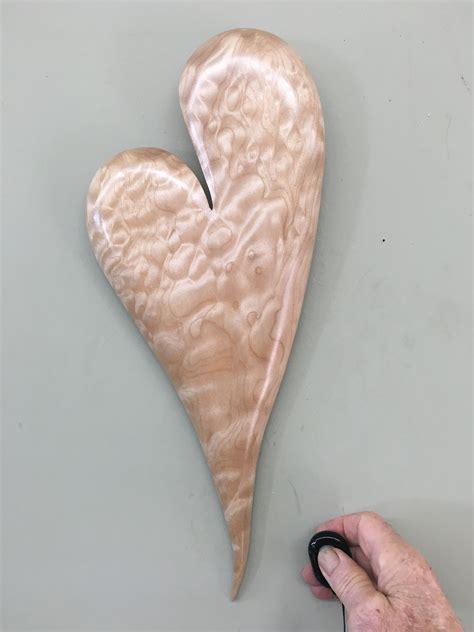 Wooden Heart Art Wood Carving Home Decor Wall Hanging Wedding T