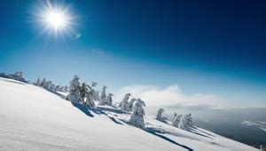 Free Video Stock Snowy Mountain Under Sunny Sky Live Wallpaper - DesktopHut