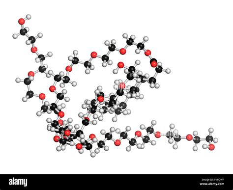 Polysorbate 80 Surfactant And Emulsifier Molecule Used In Food E433 Cosmetics And Medicines