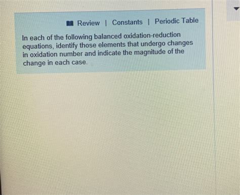 Solved Review I Constants Periodic Table In Each Of The Chegg