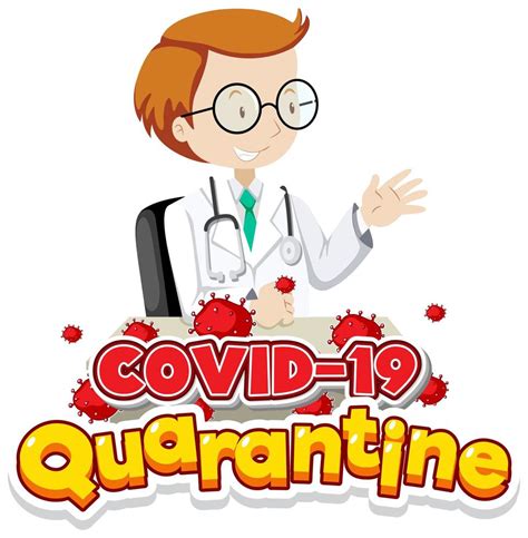 Cartoon Coronavirus Quarantine Poster 1008536 Vector Art at Vecteezy