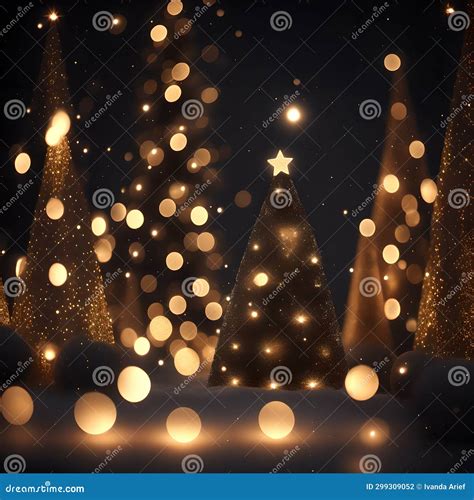 Bokeh Lights Background Christmas Wallpaper Stock Illustration ...