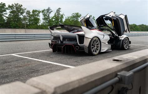 Wallpaper Ferrari Fxx Rear View Butterfly Doors Ferrari Fxx K Evo