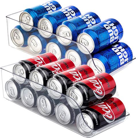 Buy Refrigerator Organizer Delfino Bin Pop Soda Can Beverage Holder