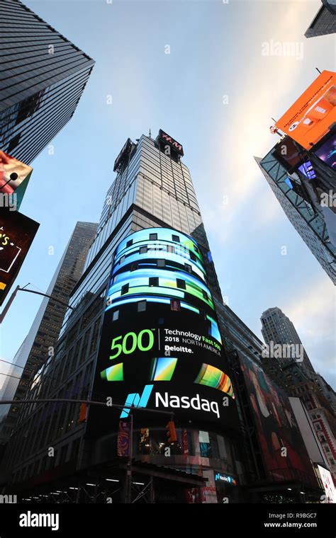 The headquarters of the NASDAQ Stock Exchange, the second largest ...