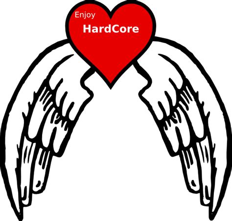 Heart With Wings Clip Art at Clker.com - vector clip art online ...