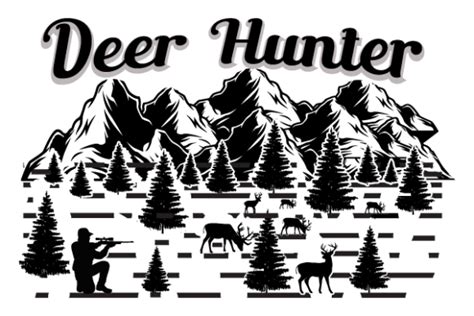 Deer Hunter T Shirt Design Graphic By Juwel41114 · Creative Fabrica