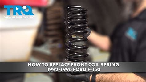 How To Replace Front Coil Spring 1992 1996 Ford F 150 Youtube