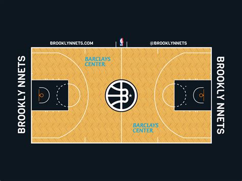 Brooklyn Nets court by Damien BORDES on Dribbble