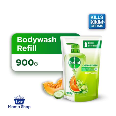 Dettol Anti Bacterial Body Wash Lasting Fresh Refill 850G Laz Mama