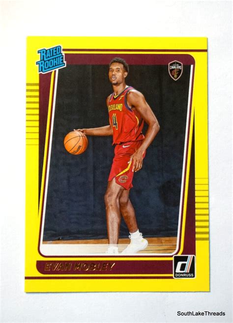 Donruss Evan Mobley Rated Rookie Rc Yellow Flood Cavaliers