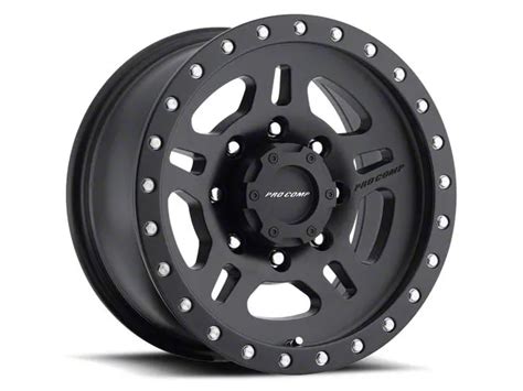 Pro Comp Wheels Jeep Wrangler La Paz Satin Black Wheel 16x8 0mm