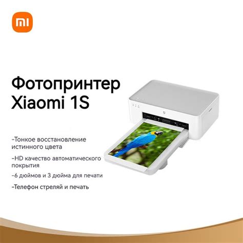 Мини-принтер термотрансферный Xiaomi Мобильный фотопринтер 1S - купить ...