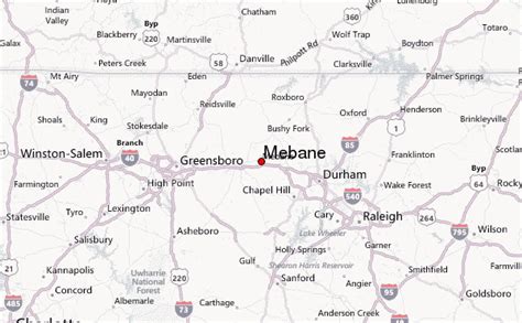 119 Bypass Mebane Nc Map United States Map