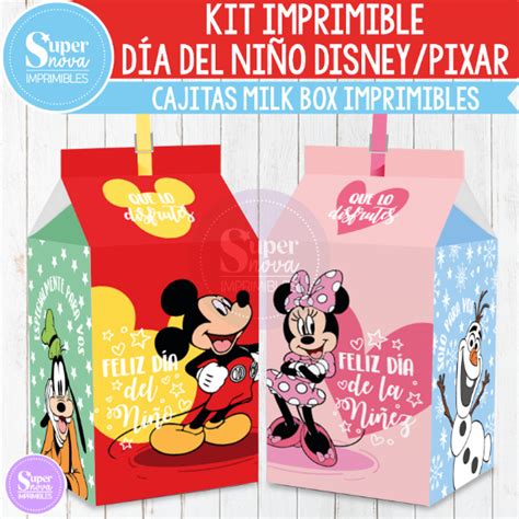 Kit Imprimible D A Del Ni O Disney Pixar Milkbox Supernova Imprimibles