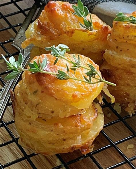 Muffin Tin Potatoes Potato Stacks Muffin Tins Potato Stacks Recipes