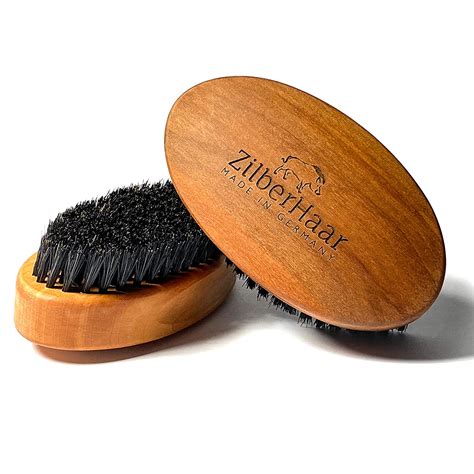 Zilberhaar Slanted Military Beard Brush Soft Beard Care Products