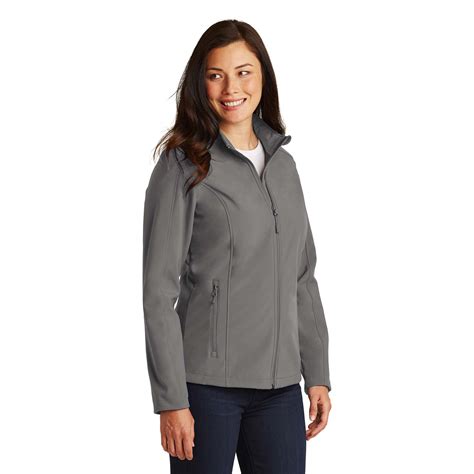 Port Authority L317 Ladies Core Soft Shell Jacket Deep Smoke Full