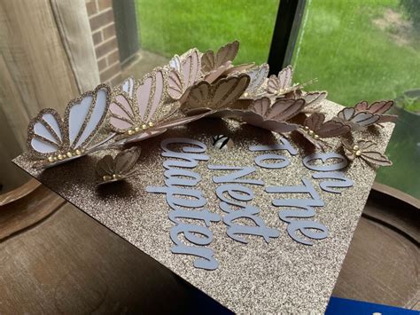 23 Butterfly Graduation Topper Butterfly Graduation Cap Onto Etsy