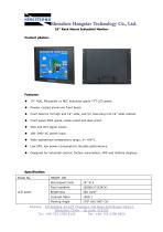 Hengstar Rack Mount Industrial LCD Monitor For Industrial Automation