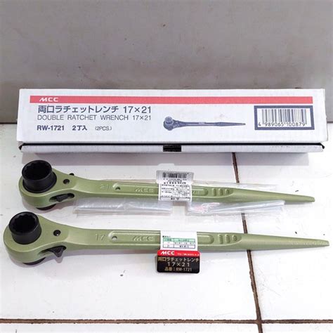 Jual Kunci Scaffolding 17 X 21 MCC Japan Double Socket Ratchet Wrench