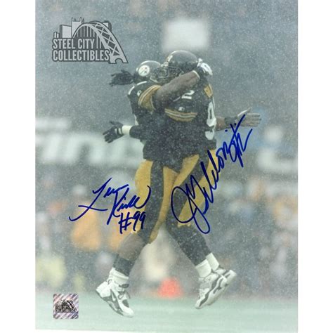 Jason Gildon and Levon Kirkland Autographed Pittsburgh Steelers 8x10 ...