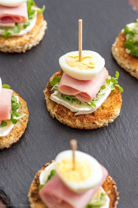 Quail Egg and Goat Cheese Pinchos Bites - HappyFoods Tube