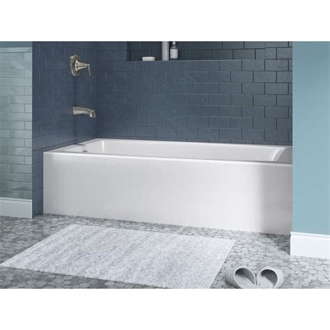 KOHLER Elmbrook 60 In Right Drain Rectangular Alcove Bathtub With